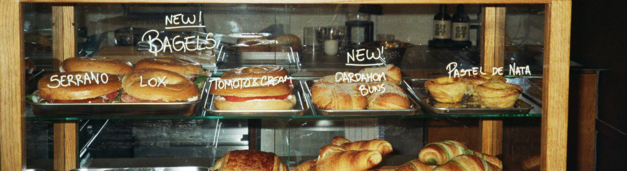 Fresh bagels at CALLI